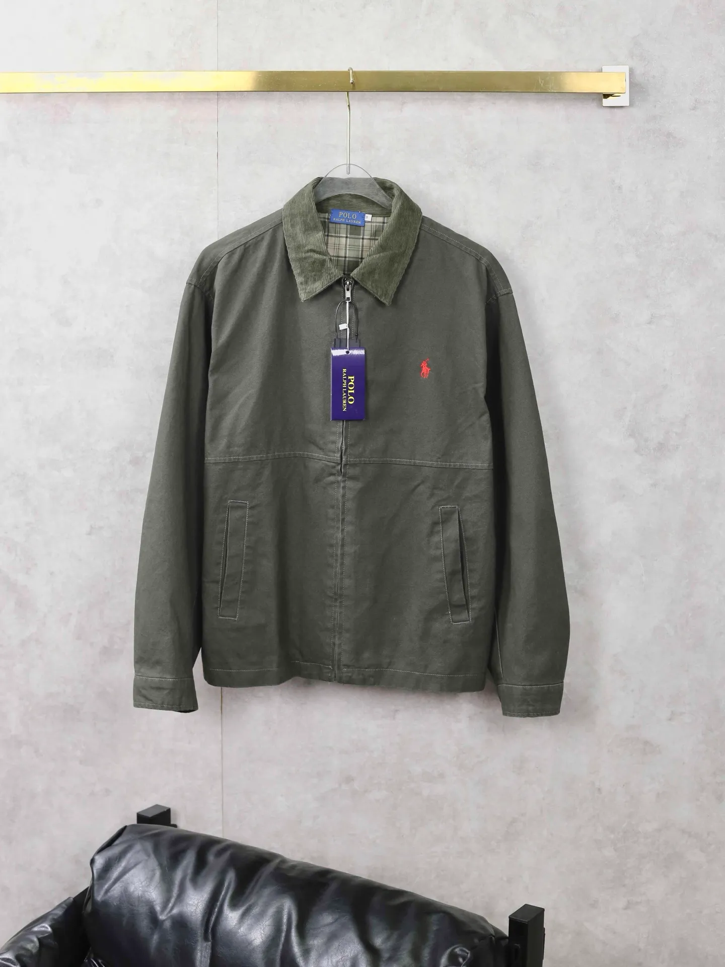 Olive green detailed real shot # P320